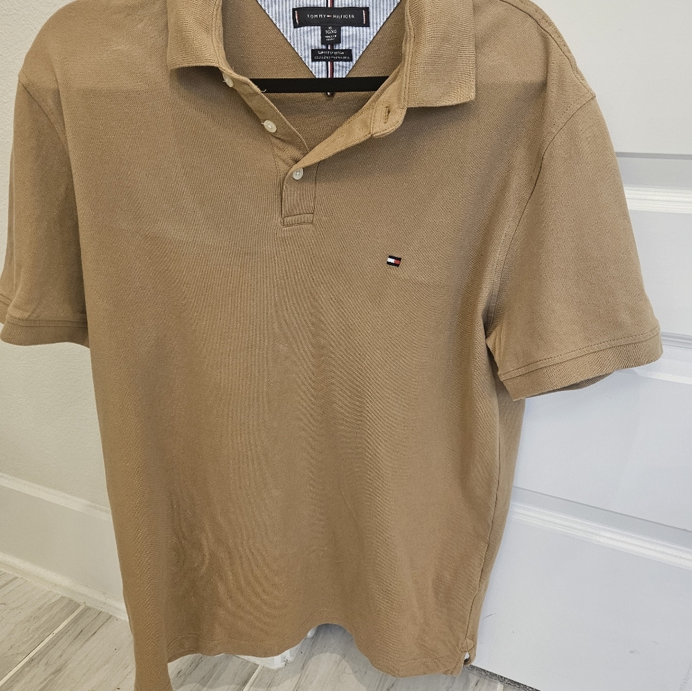 Tommy Hilfiger Tan Polo Shirt